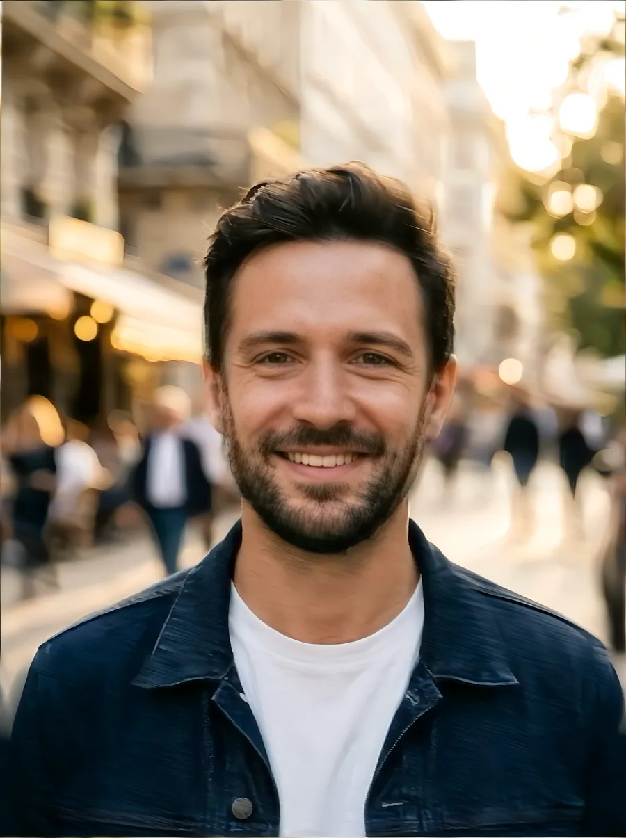 Sharp portrait after unblurring